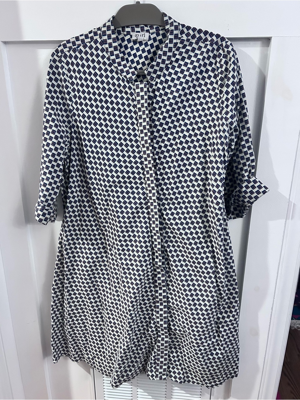 Zuri ludo geometric print short dress large